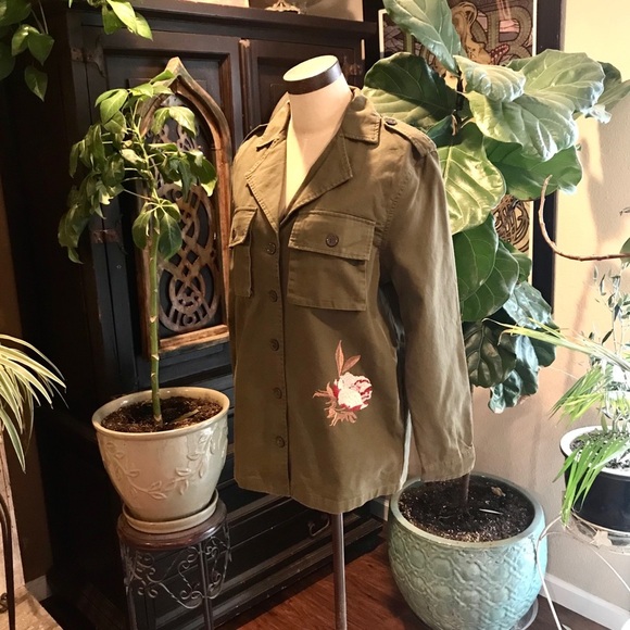 Sloan boho embroidered army utility jacket - Picture 4 of 7